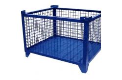 China Stackable Collapsible Steel Containers Hot Dipped Galvanized Metal Wire Mesh Storage Containers supplier
