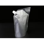 Custom Printed Aluminum Foil Pouches Upright Red / White Wine Resealable Spout Pouch