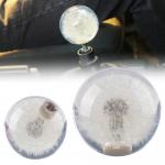 Custom circular gear Knob Embedded Universal Racing Crystal Ball  Dandelion real Flower Shift Knob for sale