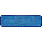 Damp Cleaning Microfiber Wet Mop Pads Refill Mop Head Plain 18 Inch Blue Wet Pad for sale