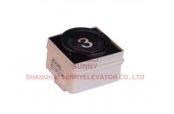 China Plastic Elevator Touch Button /  Round Replacement Elevator Buttons 12-24 V supplier