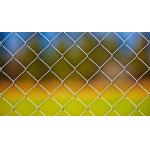 PVC Coated / Galvanized Playground Security Fencing 8ft High Chain Link Security Fencing