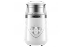 China Pepper Cumin White Custom Coffee Grinder Coarse Fine Removable Cups Timing Knob supplier