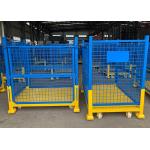 Collapsible Metal Mesh Industrial Stillages Pallets With Castors for sale