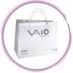 Custom White PP Tube Plastic Handle Bag with Logo Printed For Electronic Products for sale