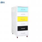 Under Desk Vertical File Cabinet 6 Drawer Steel Document Cabinet for sale