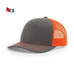 Custom 6 Panel Richardson 112 Snapback Hat Plain Blank Black Mesh Trucker Cap