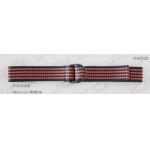 Navy / Orange Cool Web Belts With Mixed Colors / Double D Rings Buckles 3cm Width for sale