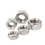Stainless Steel Left Hand (Reverse) Thread Hex Machine Screw Nuts for sale