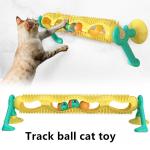 Luminous Mint TPR Cat Track Ball Long Turntable Fur Rubbing Artifact Pet Products for sale