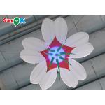 Customized Giant Inflatable Flower Hanging Wedding Inflables LED Flower Decoration