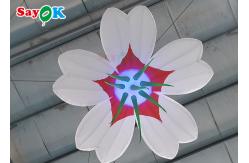 China Customized Giant Inflatable Flower Hanging Wedding Inflables LED Flower Decoration supplier