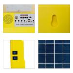 10w Solar Home Lighting System With Radio FM Bluetooth Speaker Charger