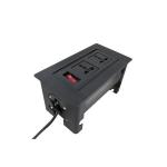 Mini Smart Flip Up Outlet Manual Rotation Open For Conference Table