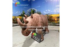 China Animatronic Animals Simulation Rhino For Amusement Park Decoration supplier
