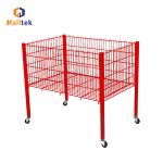 Popular Promotion cage Capacity Stackable Wire Baskets Customizable colors for sale