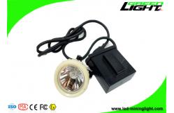 China 10000 Lux Mining Hard Hat Lights 6600mAh Rechargeable Mining Cap Lamps supplier