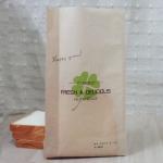 Food Grade Custom Kraft Paper Bag Packaging Stand Up For Bread / Cake for sale