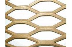 China Gold Color Lightweight Expanded Metal Wire Mesh supplier