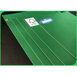 FSC Certificated 1.0mm - 3.0 mm Uncoated Green Cardboard With Great Stifiness For Packages Boxes for sale