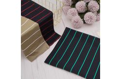 China Knitted Mercerized Cotton Fabric , Yarn Dyed 60S Cotton Striped Fabric supplier
