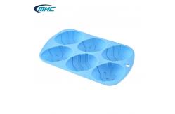 China Food Grade Cake Silicone Molds Diy Handmade Easter Egg Shaped Cake Mould supplier