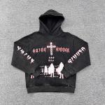 OEM / ODM Custom Screen Printing No String Pullover Hoodie Acid Washed Vintage Drop Shoulder French Terry Streetwear Hoodies Men for sale