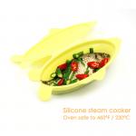 Food Grade Silicone Cooker Collapsible Foldable Non-Stick Odorless Fish Steamer