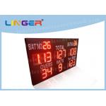 21 Digits Electronic Cricket Scoreboards In Red Color Simple Operation for sale