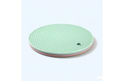 China Custom Logo Round Silicone Tea Cup Mat Silicone Coaster For Drink supplier