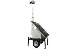 China Solar CCTV Trailer Solar Power Trailer With Cameras For Remote Construction Sites supplier