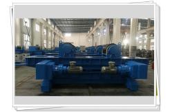 China Tank Surface Treatment 100T welding turning rolls Rubber Roller Motorized supplier
