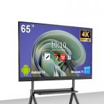 Qtenboard Hot Sale 75 Inch Lcd Touch Screen Monitor 4k Digital Interactive Smart White Board for Education for sale