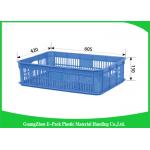 Household Plastic Food Crates Foldable Folding Solid For Fruit And Vegetable for sale
