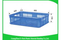 China Household Plastic Food Crates Foldable Folding Solid For Fruit And Vegetable supplier