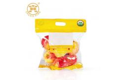 China Grape Antifog Handle Transparent Stand Up Pouch With Zipper VMPET Fresh Fruit Packaging supplier
