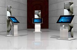 China Multi Touch Screen Photo Kiosk / LCD Advertising Kiosk For Star Rated Hotels supplier