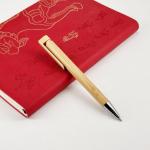 Creative Promotional Bamboo Wood Pen 1.0mm Environmently Retractable Ballpoint Pen