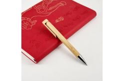 China Creative Promotional Bamboo Wood Pen 1.0mm Environmently Retractable Ballpoint Pen supplier