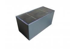 China Concise Cube Solar Powered Wall Mounted Lights Anthracite 100 Lumens supplier