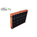Orange Color Folding Portable Solar Panels For Camping Easy Installation for sale