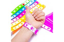 China Customized Paper Event Wristbands Patterned Paper Wristbands For Easy Event Organization supplier