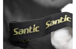 China Clothes SGS Silicone Logo Elastic Webbing Band Non Slip 3D Raised supplier