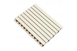 China 18mm Thickness Wooden Sound Absorption Wall Panel Black Felt Back Finish supplier
