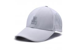 China Customizable 6 Panel Baseball Cap Curve Peak Style Rubber Patch Logo supplier