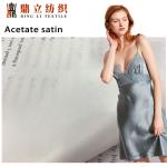 110-230gsm Acetate Satin Taffeta Rayon Viscose Fabric Imitation Silk For Pajamas for sale