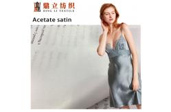 China 110-230gsm Acetate Satin Taffeta Rayon Viscose Fabric Imitation Silk For Pajamas supplier