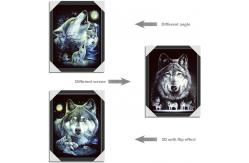 China Wild 3d Animals Images Offset Printing Free Sample / Custom Lenticular Printing supplier