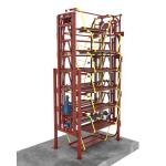 Capacity 2000kg Vertical Rotary Parking System Compact Automatic Operation for sale