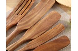 China 5Pcs Premium Natural Teak Wood Spatulas Spoons Set Nonstick supplier